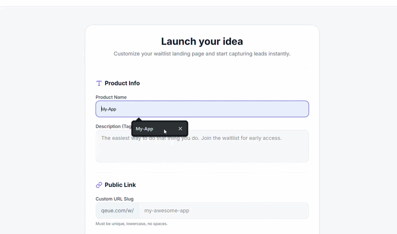 Qeue product demo